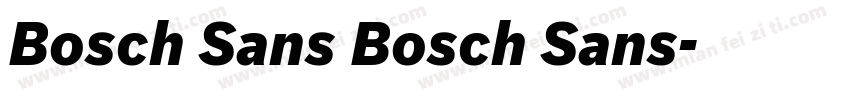 Bosch Sans Bosch Sans字体转换